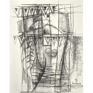 A. S. Rind, 22 x 28 Inch, Charcoal On Paper, Figurative Painting, AC-ASR-749